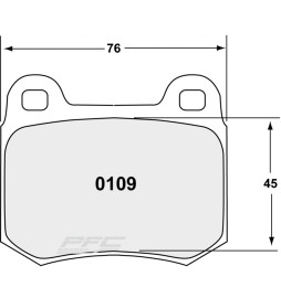 PFC 08 Rear Brake Pads for Mitsubishi Lancer Evo 5 (Brembo)