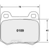 PFC 08 Rear Brake Pads for Mitsubishi Lancer Evo 5 (Brembo)