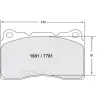 PFC Z-Rated Front Brake Pads for Mitsubishi Lancer Evo 7 (Brembo)