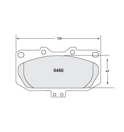 PFC 11 Front Brake Pads for Subaru Impreza GC / GF (92-00)