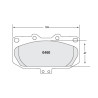 PFC 11 Front Brake Pads for Subaru Impreza GC / GF (92-00)