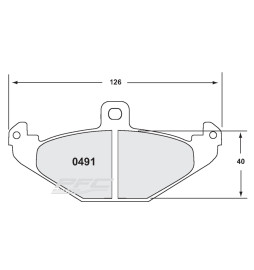 PFC 08 Rear Brake Pads for Lotus Exige S1 & S2