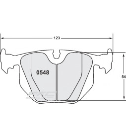 PFC 11 Rear Brake Pads for BMW M3 E46