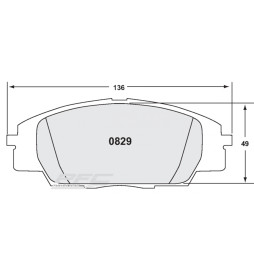 PFC 11 Front Brake Pads for Honda S2000