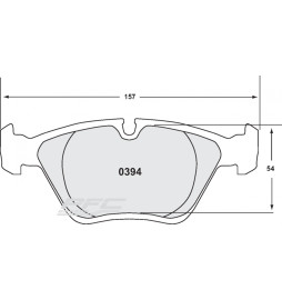 PFC 08 Front brake pads for BMW M3 E46