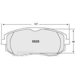 PFC 08 Front Brake Pads for Toyota GT86