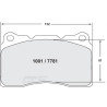 PFC 01 Front Brake Pads for Mitsubishi Lancer Evo 6 (Brembo)