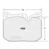 PFC 08 Front Brake Pads for BMW M2 F87