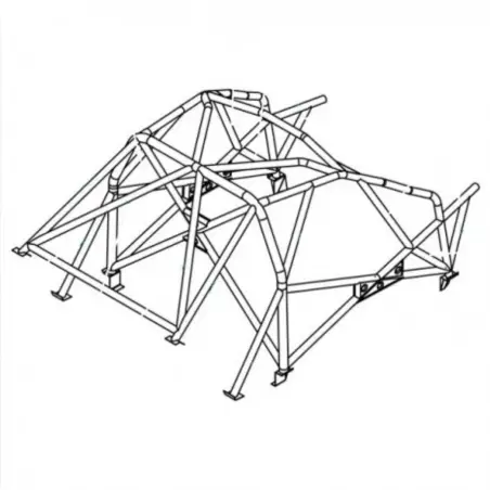 Sparco Multipoint Weld-In Roll Cage for Subaru Impreza GD (4-Door, 01-07)