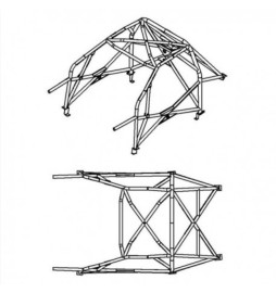 Sparco Multipoint Weld-In Roll Cage for Honda Civic EP (01-06)