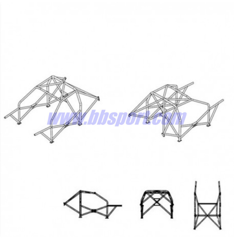 Sparco 8-Point Bolt-In Roll Cage for BMW M3 E46 - FIA Sparco 8-Point Bolt-In Roll Cage for BMW M3 E46 - FIA