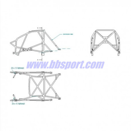 Sparco Multipoint Weld-In Roll Cage for Peugeot 206