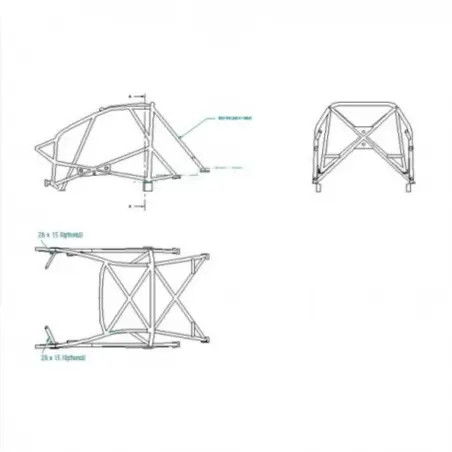 Sparco Multipoint Weld-In Roll Cage for Peugeot 206