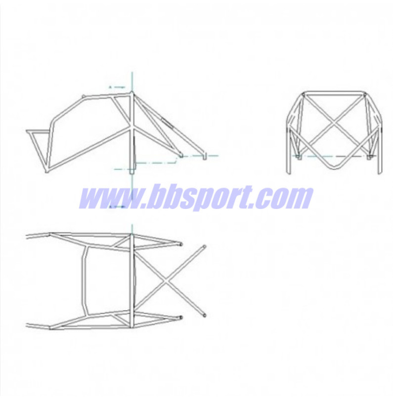 Sparco Multipoint Weld-In Roll Cage for Peugeot 306 Sparco Multipoint Weld-In Roll Cage for Peugeot 306
