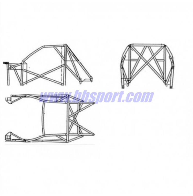 Sparco Multipoint Weld-In Roll Cage for Peugeot 106 Sparco Multipoint Weld-In Roll Cage for Peugeot 106