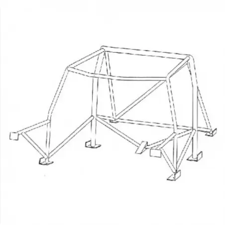 Sparco Multipoint Weld-In Roll Cage for Renault Clio 1 (91-98)