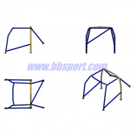 Sparco 6-Point Bolt-In Roll Cage for BMW 2002 - FIA