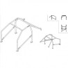 Sparco 6-Point Bolt-In Roll Cage for Peugeot 206 - FIA
