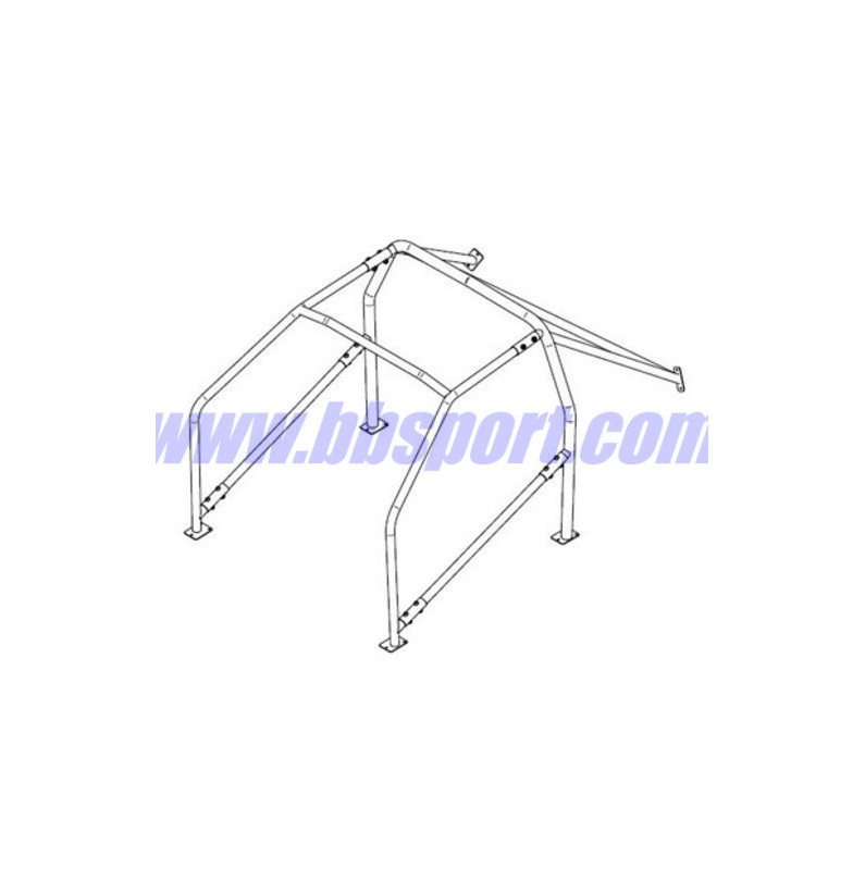 Sparco 6-Point Bolt-In Roll Cage for Nissan 200SX S13 - FIA