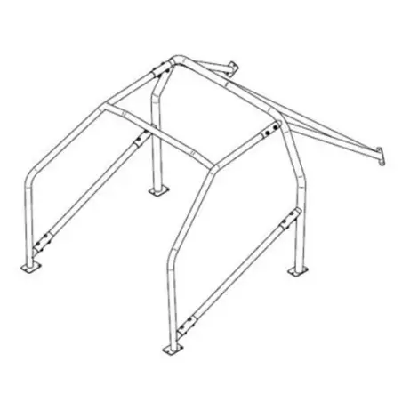 Sparco 6-Point Bolt-In Roll Cage for BMW M3 E46 - FIA
