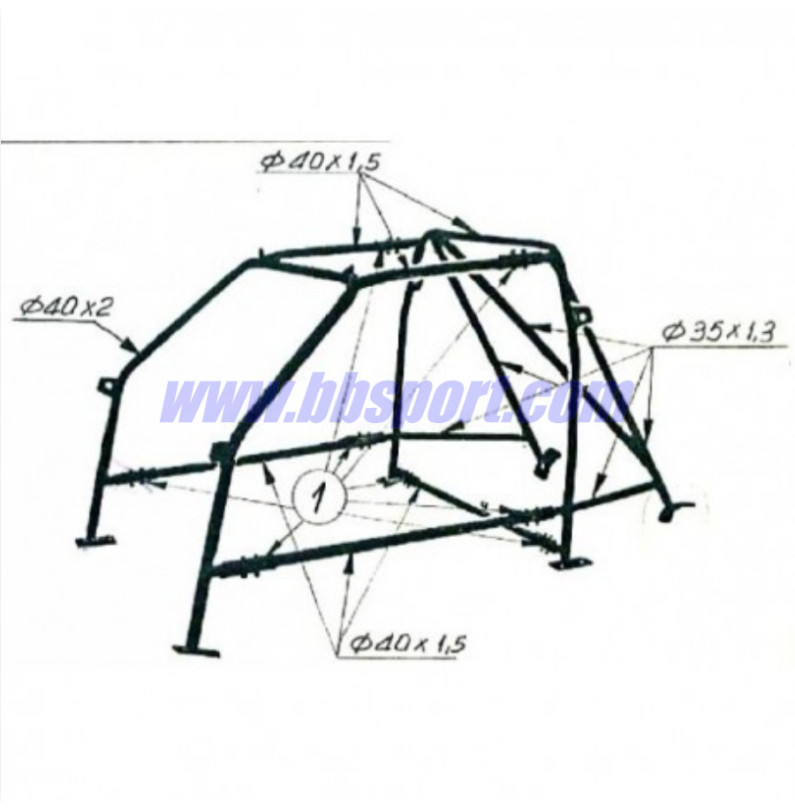 OMP ROLL CAGE PEUGEOT 205