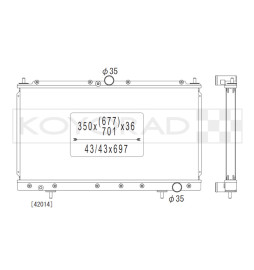 Koyorad Aluminium Radiator for Mitsubishi Eclipse Turbo