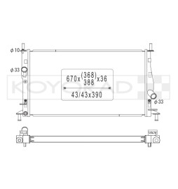 Koyorad Aluminium Radiator for Mazda 3 MPS BK (03-09)