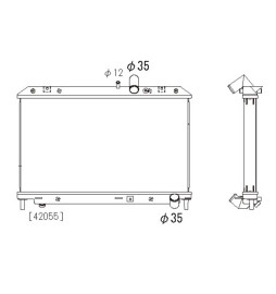 Koyorad Aluminium Radiator for Mazda RX-8 36 mm Thickness