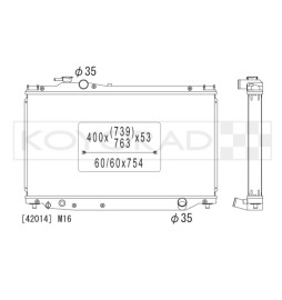 Koyorad Aluminium Radiator for Toyota Supra MK4
