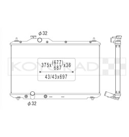 Koyorad Aluminium Radiator for Honda Civic Type R FN2 (06-11)