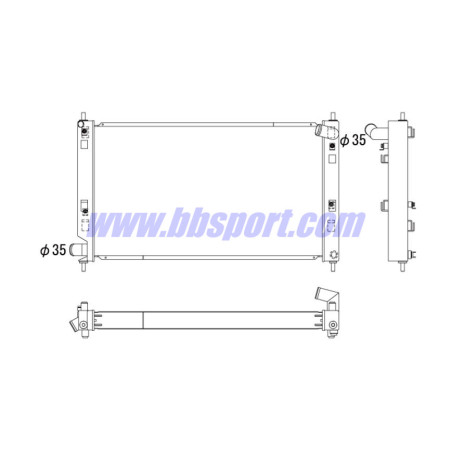 Koyorad XL Aluminium Radiator for Mitsubishi Lancer Evo 10 (X)