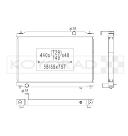 Koyorad Aluminium Radiator for Nissan GT-R