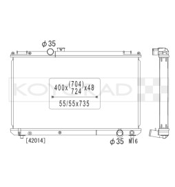 Koyorad Aluminium Radiator for Toyota JZX100 (Cresta / Chaser / Mark II)