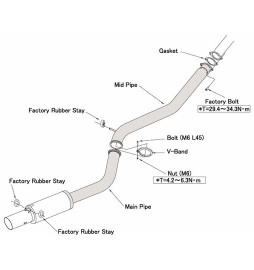 HKS "Hi-Power" Catback for Toyota Supra MK4 (2JZ-GTE)