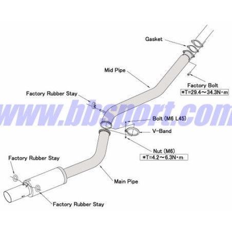 HKS "Hi-Power" Catback for Toyota Supra MK4 (2JZ-GTE)