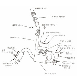 HKS "Hi-Power 409" Catback for Toyota MR2 Turbo (SW20)