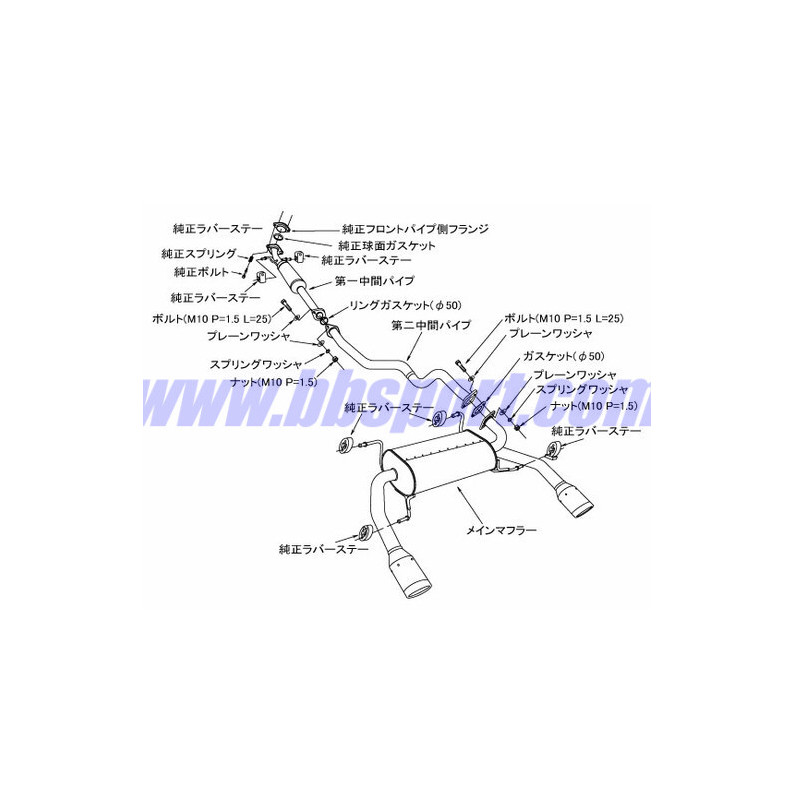 HKS "Legamax" Catback for Suzuki Swift Sport ZC32S HKS "Legamax" Catback for Suzuki Swift Sport ZC32S