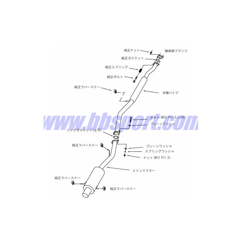 HKS "Silent Hi-Power" Catback for Subaru Impreza GC8 (92-00) HKS "Silent Hi-Power" Catback for Subaru Impreza GC8 (92-00)