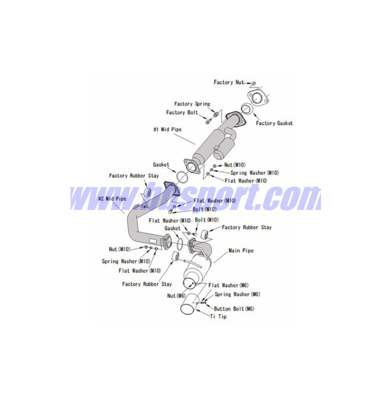 HKS "Hi-Power Single" Catback for Subaru BRZ HKS "Hi-Power Single" Catback for Subaru BRZ