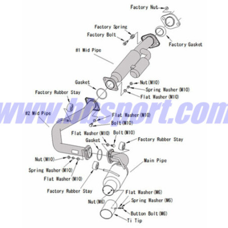 HKS "Hi-Power Single" Catback for Subaru BRZ