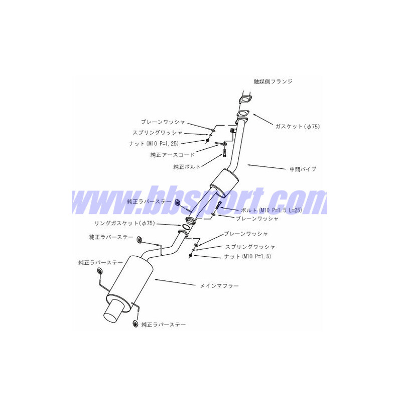 HKS "Silent Hi-Power" Catback for Nissan Silvia S15