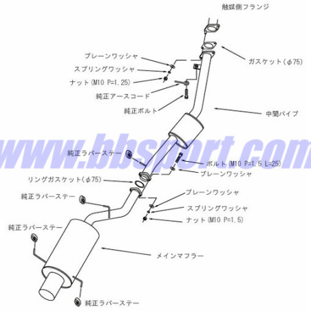 HKS "Silent Hi-Power" Catback for Nissan Silvia S15