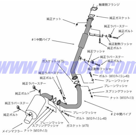 HKS "Hi-Power 409" Catback for Mitsubishi Lancer Evo 4