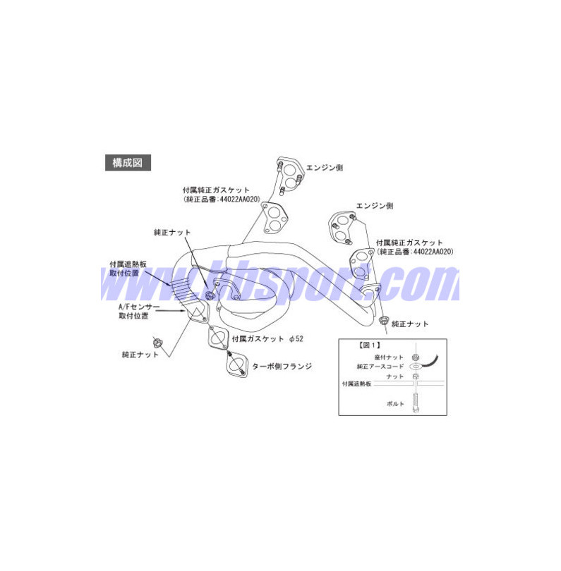 HKS Single Scroll Manifold for Subaru Impreza GR & GV (07-11)