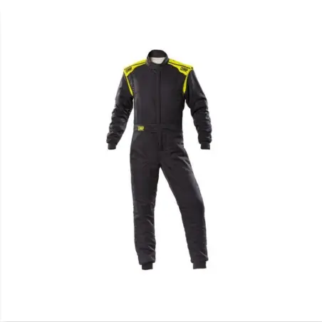 Mono automovilismo ignífugo OMP FIRST-S negro/amarillo