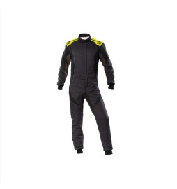 Mono automovilismo ignífugo OMP FIRST EVO negro/amarillo