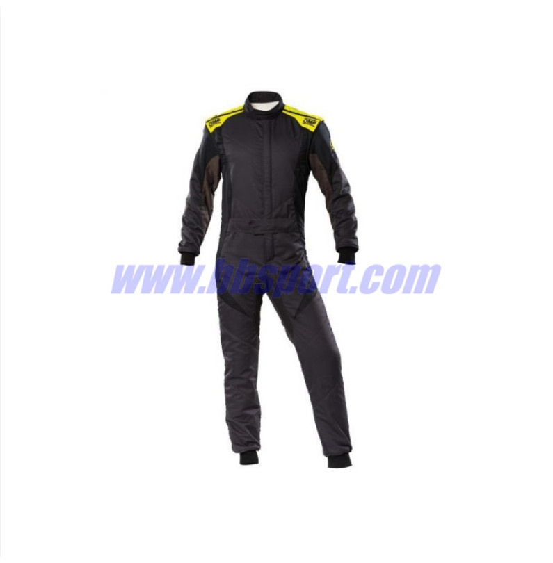 Mono automovilismo ignífugo OMP FIRST EVO negro/amarillo