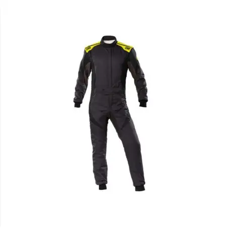 Mono automovilismo ignífugo OMP FIRST EVO negro/amarillo