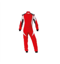 Mono automovilismo ignífugo OMP FIRST EVO rojo/blanco