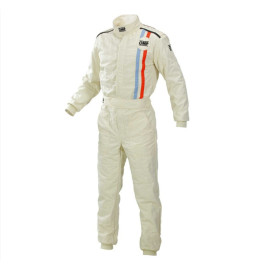 Mono automovilismo ignífugo OMP MY2021 crema